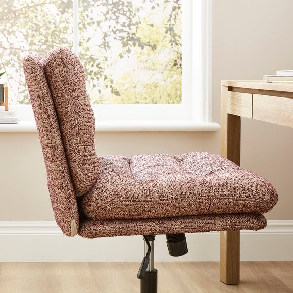 Bertha Tonal Boucle Wide Criss Cross Office Chair, product image 12
