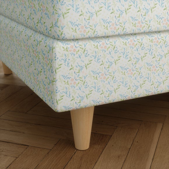 Zoe Ditsy Floral Square Storage Footstool