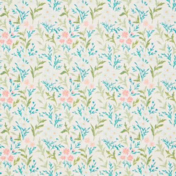 Zoe Ditsy Floral Square Storage Footstool