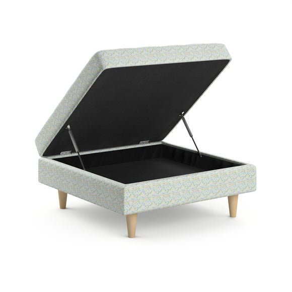 Zoe Ditsy Floral Square Storage Footstool