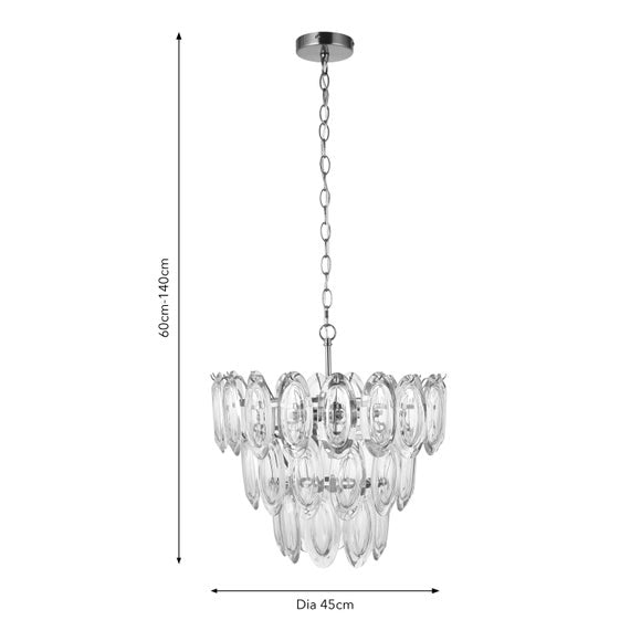 Eve 6 Light Adjustable Chandelier, product image 13