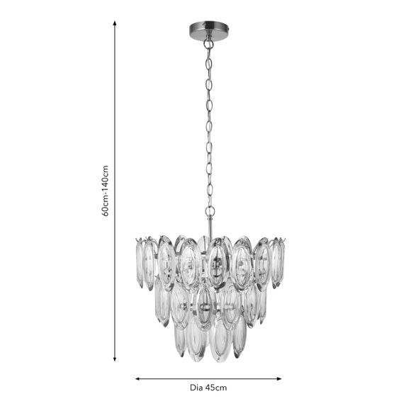 Eve 6 Light Adjustable Chandelier, product image 6