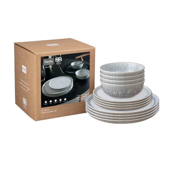 Denby Aurora 12 Piece Dinner Set
