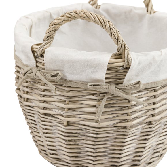 Cedar & Sage Set of 3 Aro Round Lined Baskets