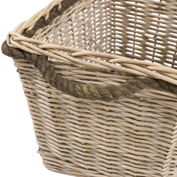 Cedar & Sage Set of 3 Aspen Woven Log Baskets