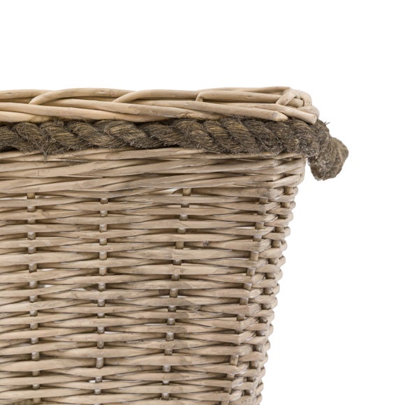 Cedar & Sage Set of 3 Aspen Woven Log Baskets