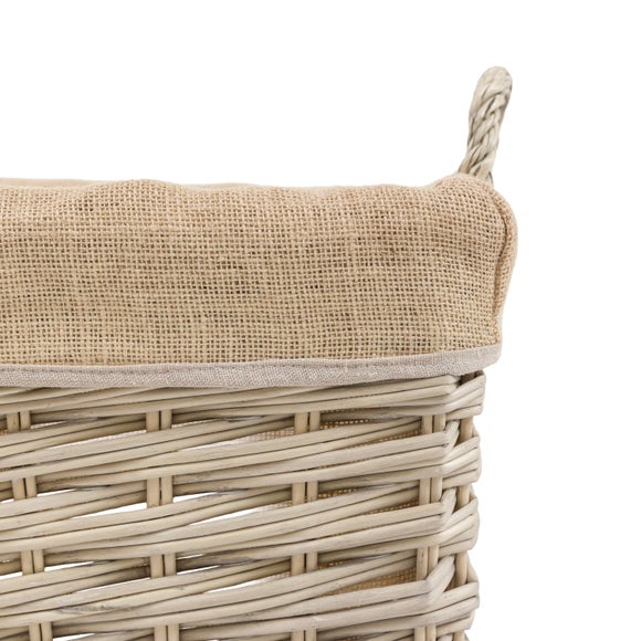 Cedar & Sage Set of 3 Faden Square Lined Baskets