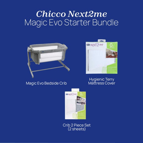 Chicco Next to Me Magic Evo Crib and Sheets Bundle, product image 10