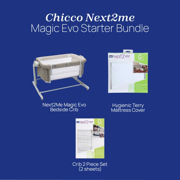 Chicco Next to Me Magic Evo Crib and Sheets Bundle, product image 3