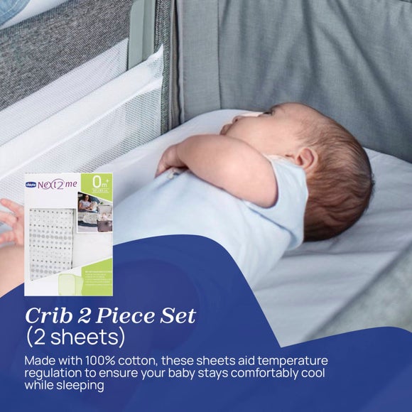 Chicco Next to Me Magic Evo Crib and Sheets Bundle, product image 6
