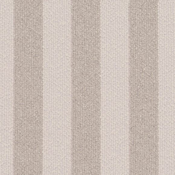 Box Chest Boucle Stripe Storage Footstool