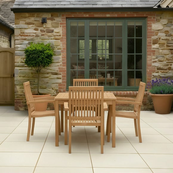 Teak Square Garden Dining Table