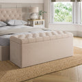 Emberly Chenille End of Bed Storage Ottoman