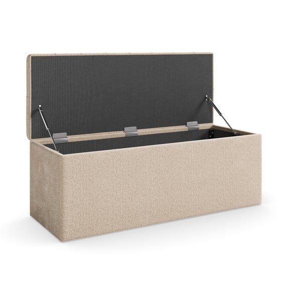 Emberly Chenille End of Bed Storage Ottoman