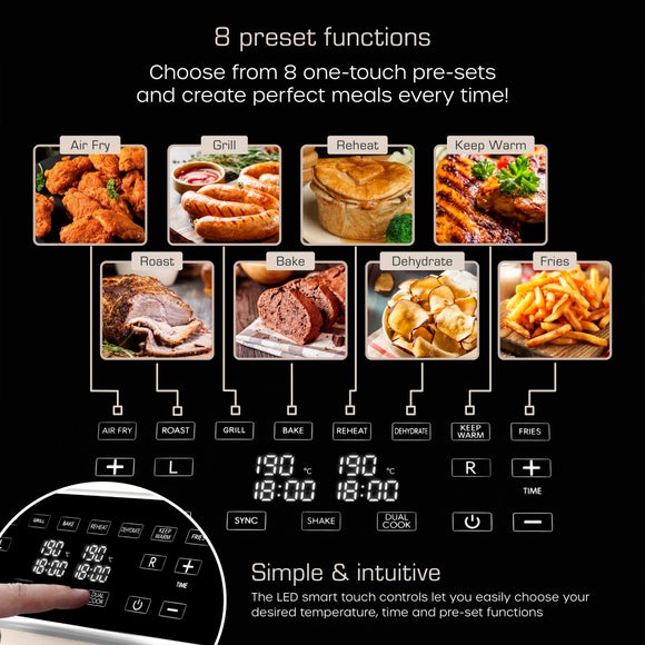 Swan Dual Baskets Air Fryer, product image 29