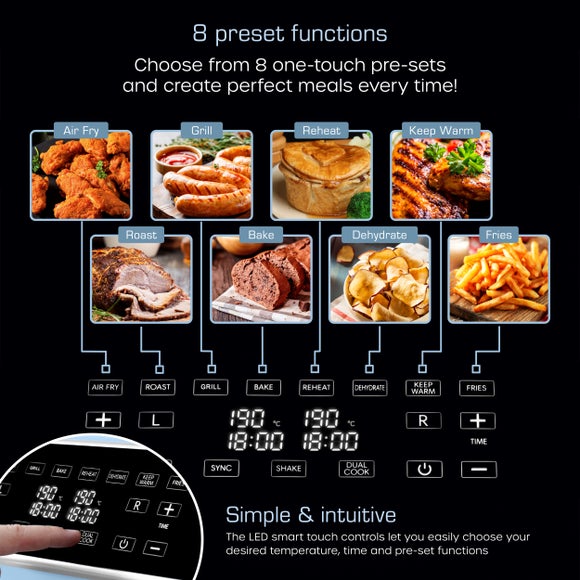 Swan Dual Baskets Air Fryer, product image 21