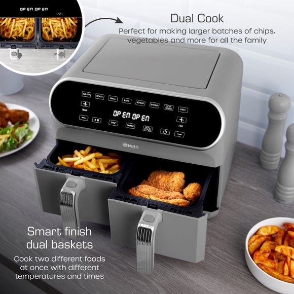 Swan Dual Baskets Air Fryer, product image 12