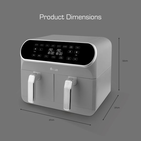 Swan Dual Baskets Air Fryer, product image 14