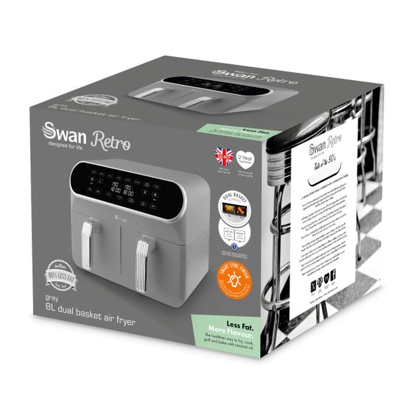 Swan Dual Baskets Air Fryer, product image 16