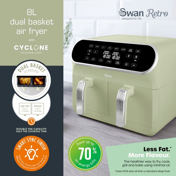 Swan Dual Baskets Air Fryer, product image 2