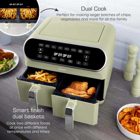 Swan Dual Baskets Air Fryer, product image 4